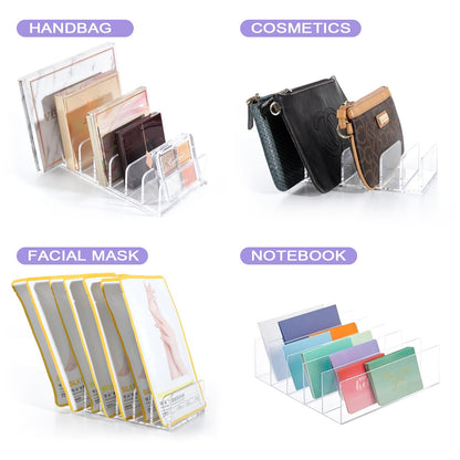 Makeup Organizer - Eyeshadow Palette Holder - Cosmetics Storage - Drawer Organizer - Letter Stand - Desk Accessories - Makeup Box - Bathroom Storage System - Sorting Tray - Acrylic Holder - Transparent - 1 Piece