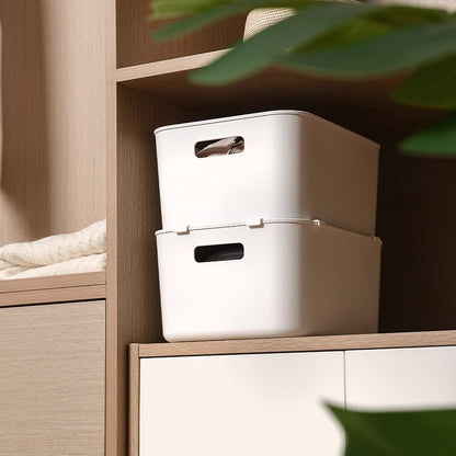 Storage Box Connectors - Stacking Aid - Storage Crate Clips - Wardrobe Organizer - Stacking Bins - Corner Clamps - Storage System - Anti-Slip - Drawer Bins Fastening - Drawer Divider Attachment - White - 20 Pieces