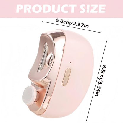 Electric nail clipper - Automatic nail trimmer - Manicure set - Nail care - Electric nail file - Rechargeable - Nail scissors - Hand care - Nail polishing - Nail styling - Cordless - White - 1 Piece