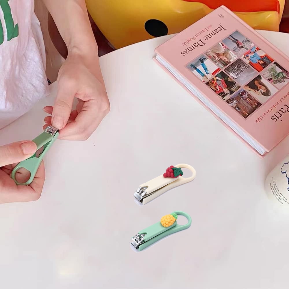 2Pcs Fingernail Clipper,Very Sharp and Cute Nail Clippers,Suitable for Adults and Children Style 6