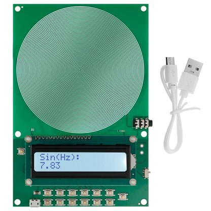 Schumann Wave Earth Electromagnetic Field Resonance Generator, 0.01Hz~300000Hz Adjustable Sine Wave Ultra-Low Frequency Pulse Generator, Sleep Aid, Meditation and Yoga Enhancer, No Shell Green