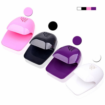 Portable Finger Toe Nail Polish Dryer Drying Blow Fan Manicure Art Tool Machine Purple