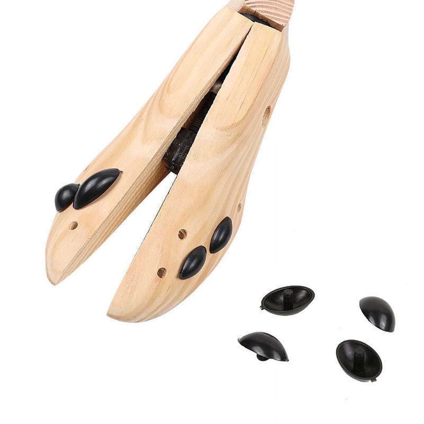 Darzheoy Shoe Stretcher for Men and Women Professional Shoe Adjustable Width & Length, Size 42-46, Wood (Includes Only 1 Shoe Stretcher) S Brown