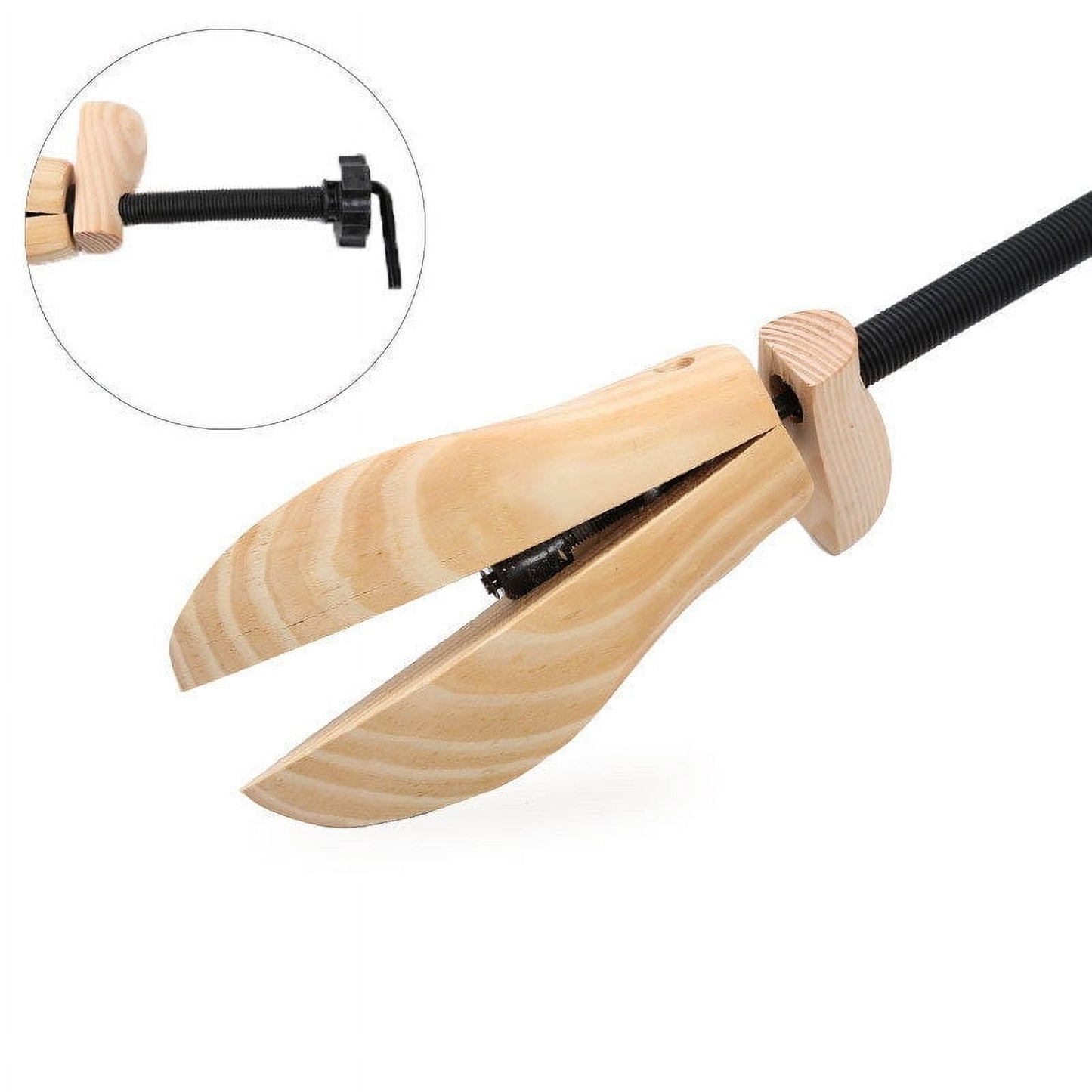 Darzheoy Shoe Stretcher for Men and Women Professional Shoe Adjustable Width & Length, Size 42-46, Wood (Includes Only 1 Shoe Stretcher) M Brown