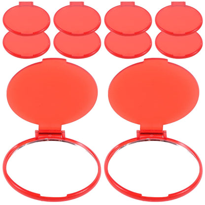 WHAMVOX 12 Pcs Mini Handheld Portable Makeup Mirror