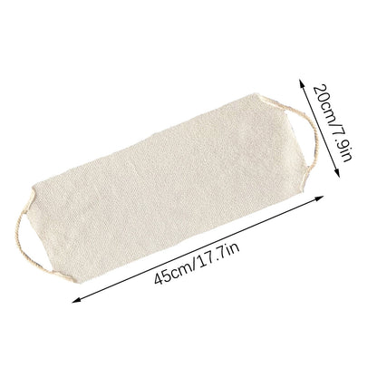 Chmadoxn Back Scrub for Shower Exfoliating Washcloth Back Cloth Body Extended Length Scrub Towel Nylon Exfoliating Stretchable Pull Strap Wash Cloth for Bath Body Scrub Washcloth 45 x 20 cm Orange