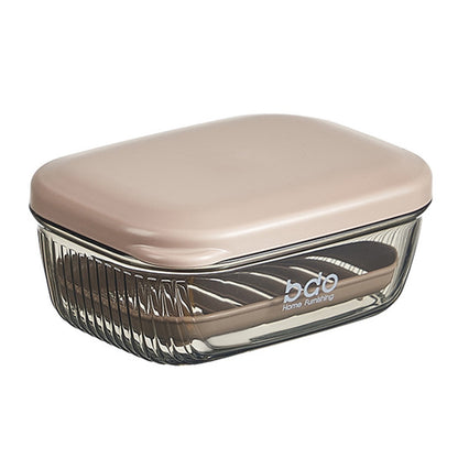 Kdkad Travel Soap Case, Leakproof Soap Container with Lid, Portable Bar Soap for Traveling Transparently Soap Dishes for Bathroom Shower Gym School Camping