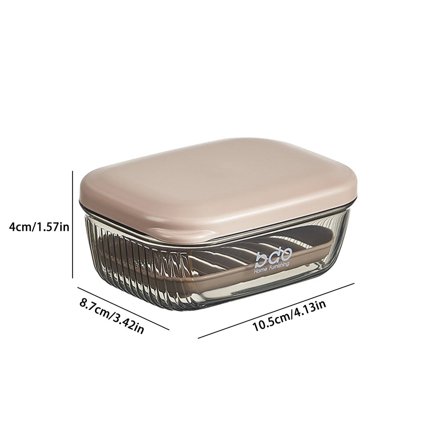 Kdkad Travel Soap Case, Leakproof Soap Container with Lid, Portable Bar Soap for Traveling Transparently Soap Dishes for Bathroom Shower Gym School Camping