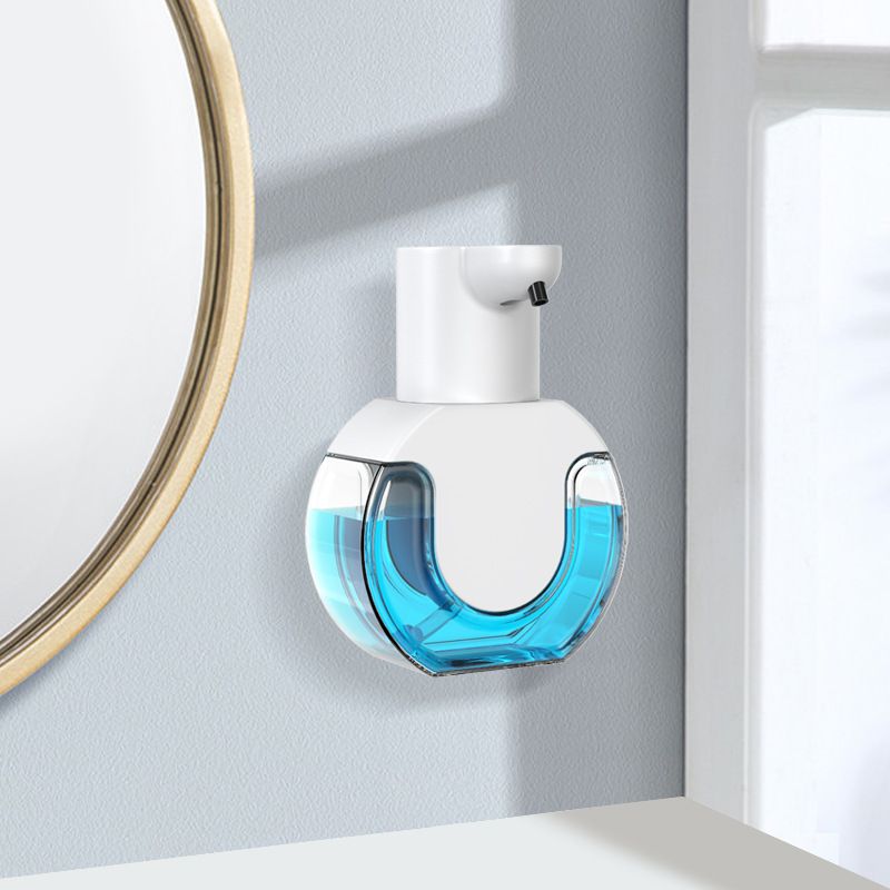 Automatic Foaming Soap Dispenser 420ml Foaming Hand Sanitizer Touchless Wall Mount with 4levels Adjustable Free Touch Electric Soap Dispenser （12.6*6.1*17.3cm)