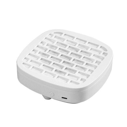 Nail dust collector fan with white lattice top and side suction vent