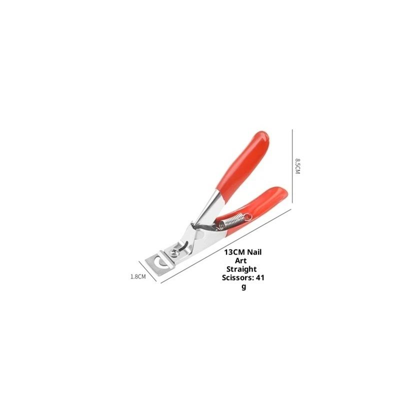 Nail Clippers Acrylic Nail Cutter Acrylic UV Gel False Nail Tips Edge U Clipper Cutter Manicure Tools Trimmers Nail Art Tools Acrylic Nail Clippers（red 2pcs）