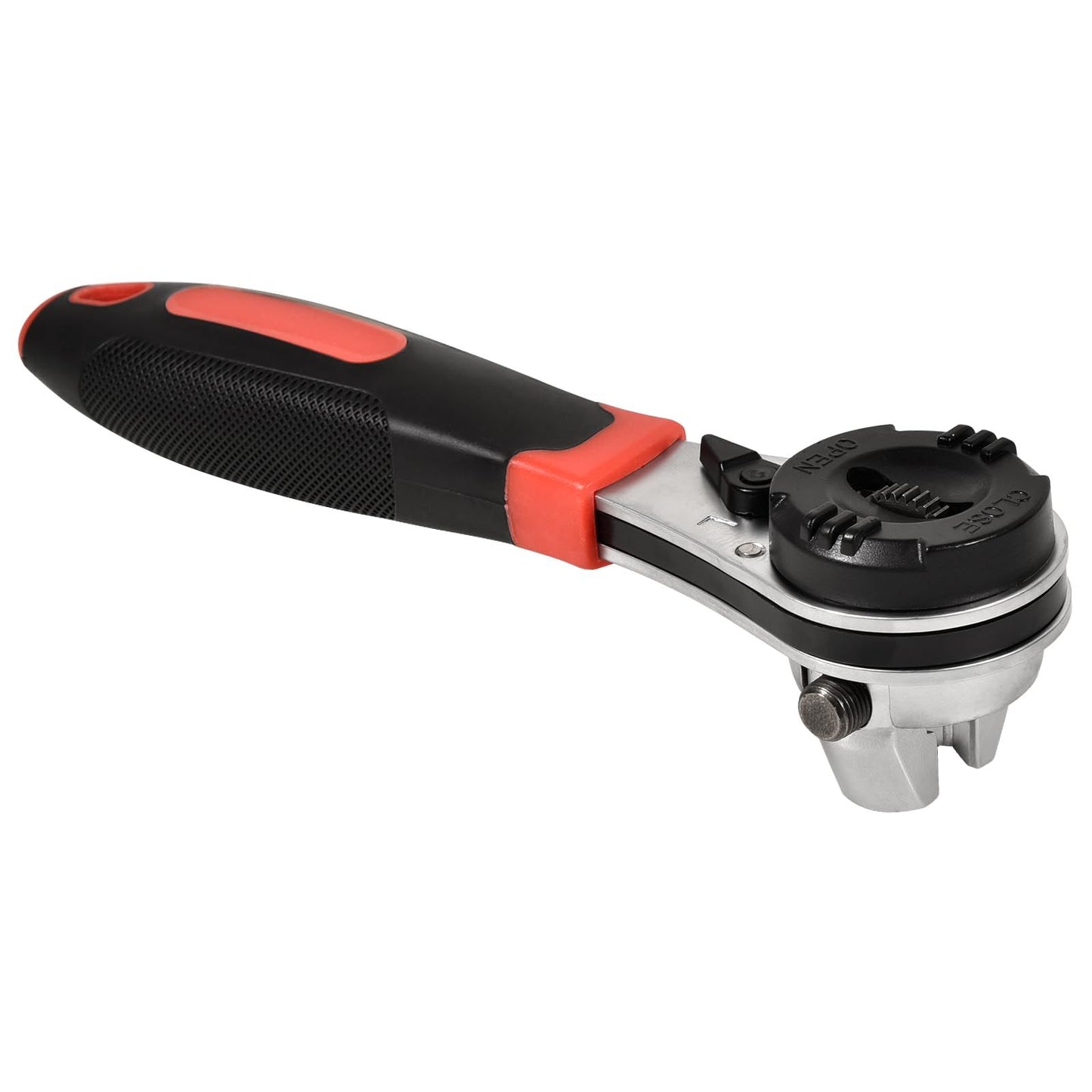 8 Inch Adjustable Ratchet Socket Wrench,Performance Tool Dual Drive Flex Head Ratchet capacity from 1/4-7/8 inch
