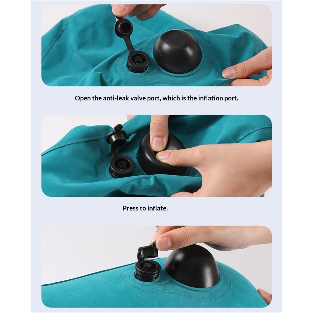 Inflatable Lumbar Support Pillow for Travel Seat and Office Chair, Back Support Pillow for Airplane Travel and Car, Lumbar Pillow for Lower Back Pain Relief and Improve Posture, Easy to Carry