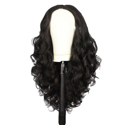 Lace 26in-Lacefrontal Hand Tied Glueless Synthetic With Natural Density Preplucked Hairline (black）