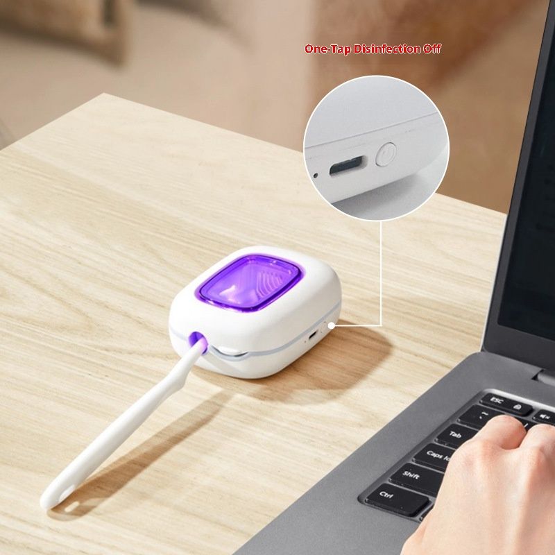 UV Toothbrush Covers Case Holder,Dual UVC Light Clear Window,Toothbrush Cleaner Portable Brush Cover and Travel Case Fits Most Electric and Manual Toothbrushes
