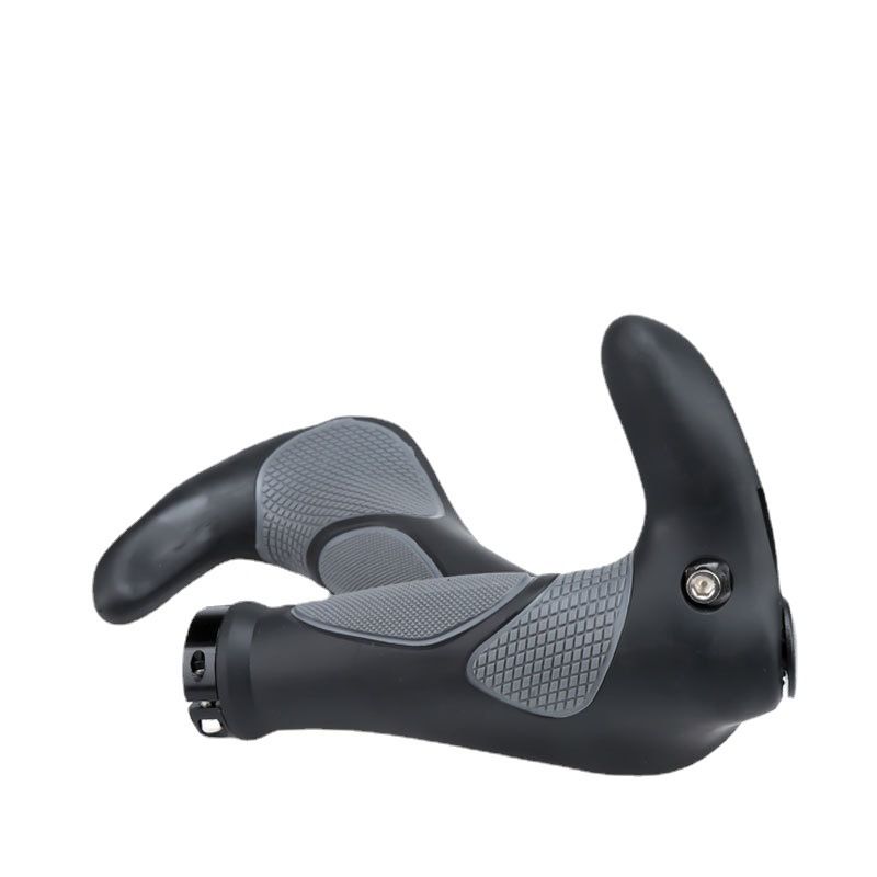 Bike Handlebar Grips, Soft Gel Inserts Shock Resistance Ergonomics Comfort Design,for MTB Bicycle Mountain Bike Grip（Carrying a horn handle）