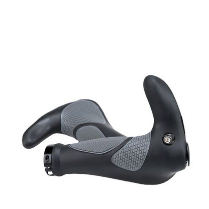 Bike Handlebar Grips, Soft Gel Inserts Shock Resistance Ergonomics Comfort Design,for MTB Bicycle Mountain Bike Grip（Carrying a horn handle）