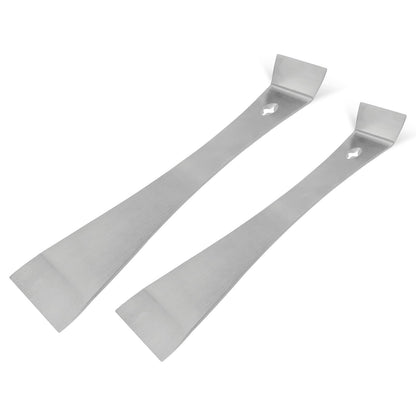 4-Piece Stainless Steel Pry Bar Scraper Set, Trim Puller, Small Flat Pry Bar, Silver Beekeeping Hive Scraper, Bee Hive Hand Tool,