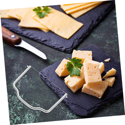 4pcs Stainless Steel Cheese Slicer Wire Cutters Block Cheese Slicer Easy to Use  multi-purpose butter knife cheese slicer