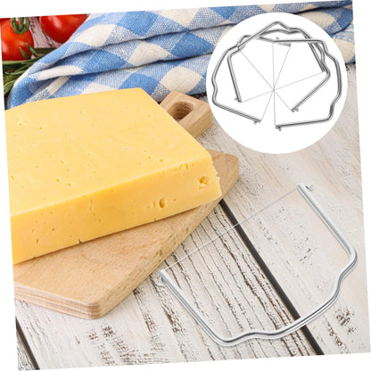 4pcs Stainless Steel Cheese Slicer Wire Cutters Block Cheese Slicer Easy to Use  multi-purpose butter knife cheese slicer