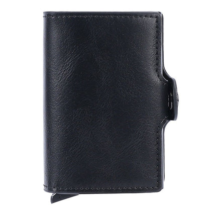 Ultra-thin wallet secure credit card wallet Credit Card Holders, Auto Pop up Travel Thin Wallets for Men (black)