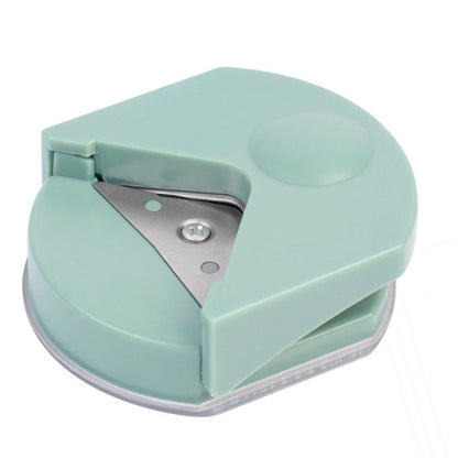 4Pcs Paper Corner Rounder - R4 Corner Cutter Punch Tool, Laminated Cards, Cardstock, Scrapbooking,Photo Card Making, Paper Cutting DIY Crafts Puncher for Office, School（green）
