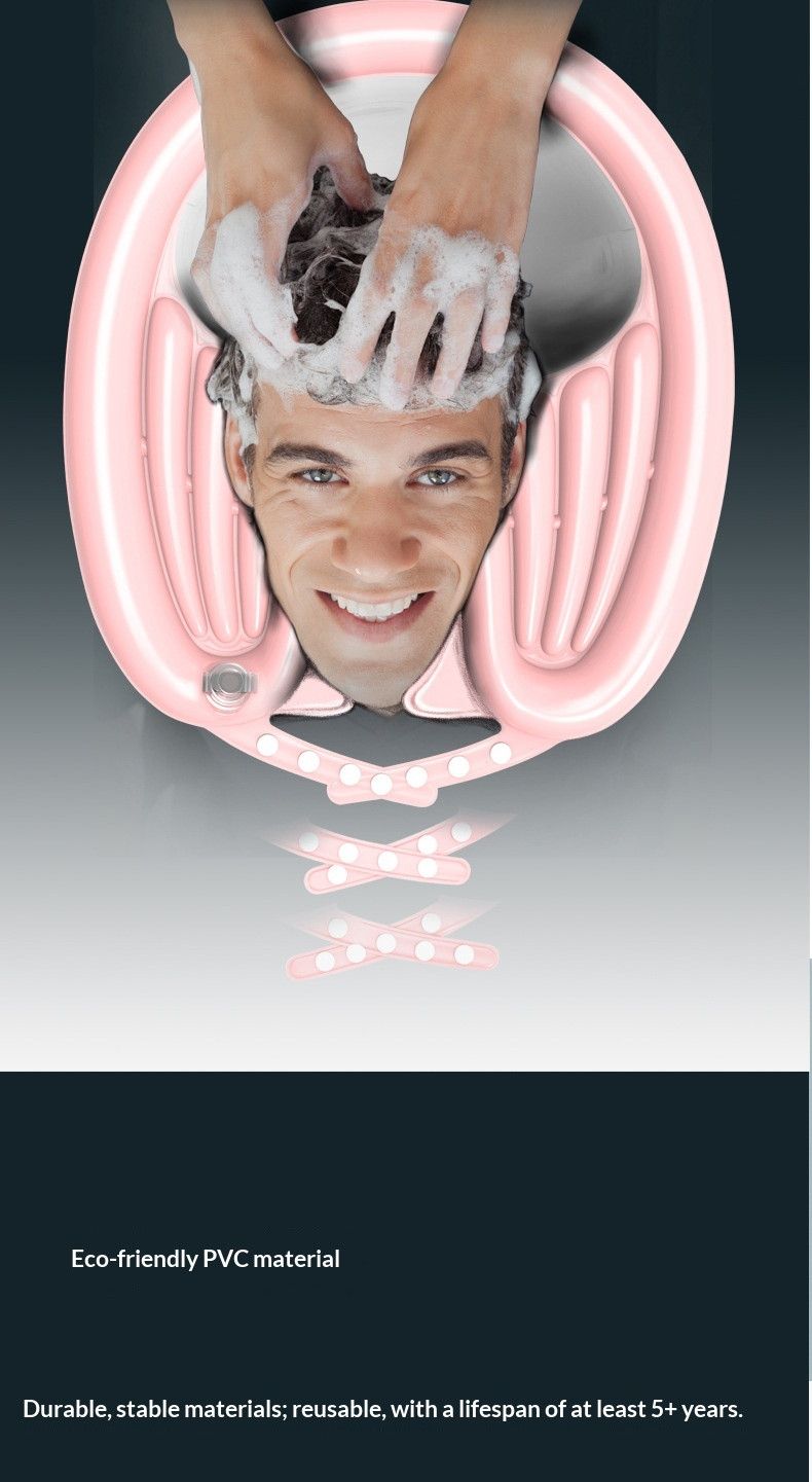 BlackHairWashingBasin+LargeShowerCap+DrainBasket