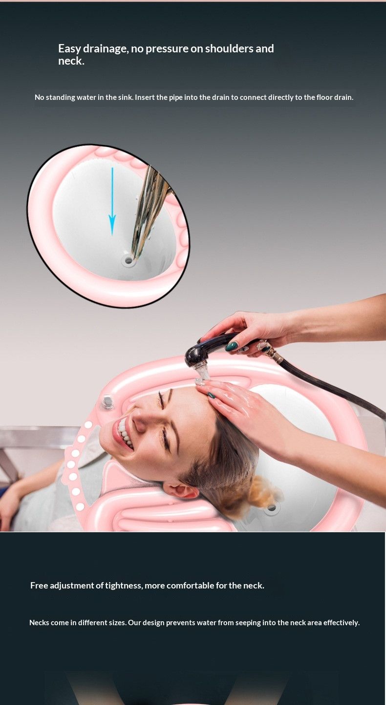 HairWashingBasinBlack+WaterproofRing+DrainageBag