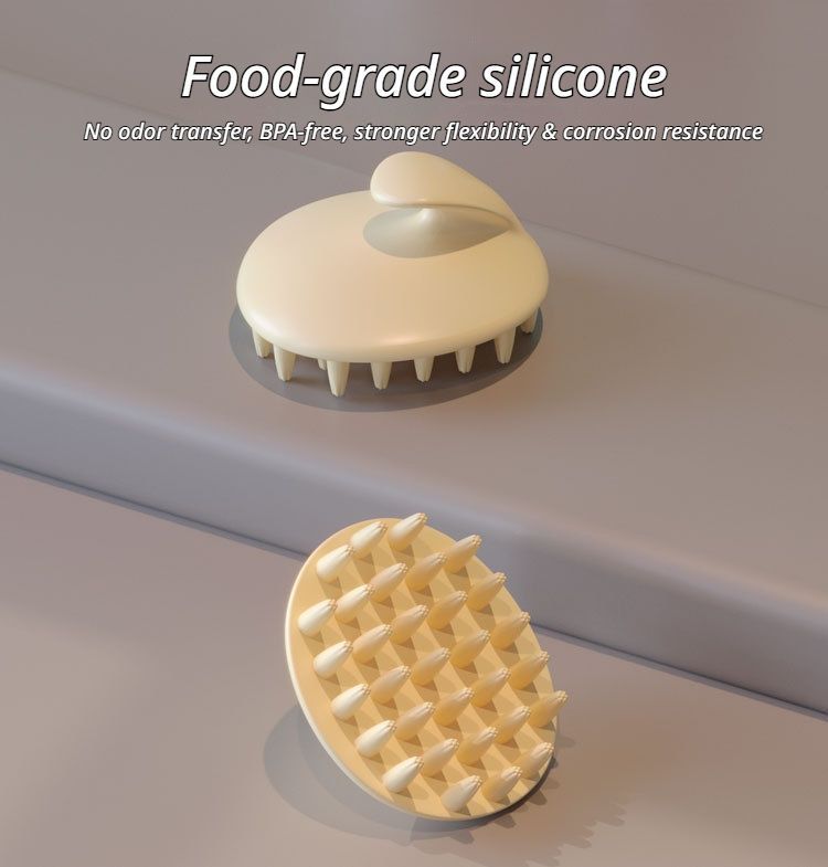 Scalp Massage Shampoo Brush-Apricot