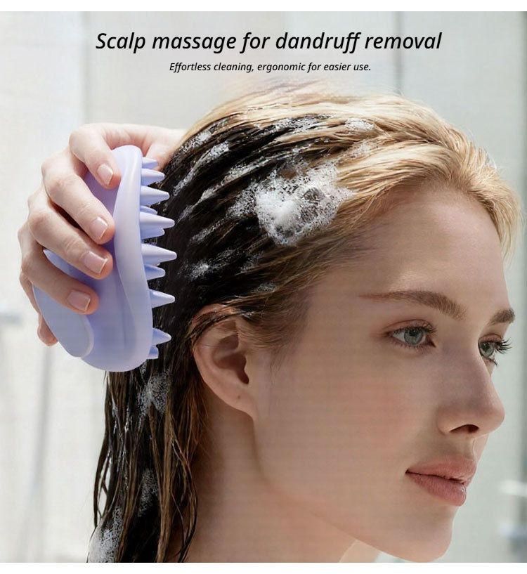 Scalp Massage Shampoo Brush-Light pink
