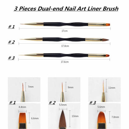 2pcs Polygel Brush and Picker with Double Ends, 2 in 1 Design Polygel_max