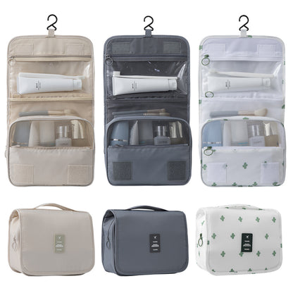 Hanging Toiletry Bag for Women Travel Toiletry Bags with Hook Beige