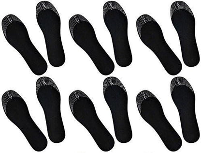 pairs of moisture-absorbing and odor-neutralizing shoe insoles with activated carbon for natural elimination of bad odors