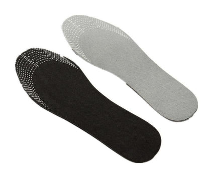 pairs of moisture-absorbing and odor-neutralizing shoe insoles with activated carbon for natural elimination of bad odors