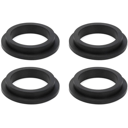 Set of black L-ring O-ring washers with center holes for pool filter pump seal