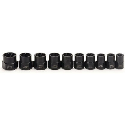 11-piece 9.5mm Bolt Impact Tool Set with Toolbox