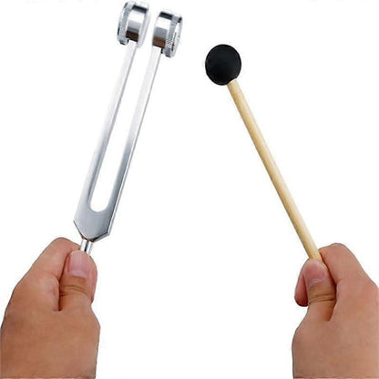 128 Hz Tuning Fork with Weight, Bio-Acoustic Tuning Fork Compatible with Therapy, 128 Hz Acoustic Sliding Tuning Fork