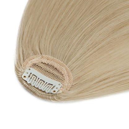 Clip In Hair Bangs Extensions French Bangs Stylish Bangs Hair Pieces blonde & bleachblonde blonde & bleachblonde 28cm