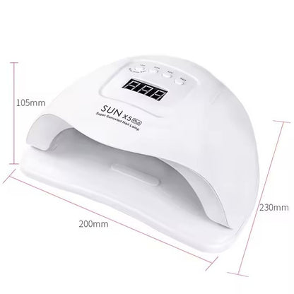 UV LED Nail Lamp 54W with 10s 30s 60s 99s Timer, White
