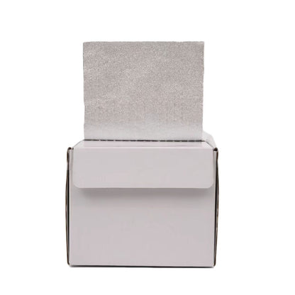 100m Hair Foil, Embossed Silver