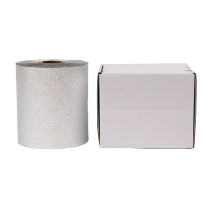 100m Hair Foil, Embossed Silver