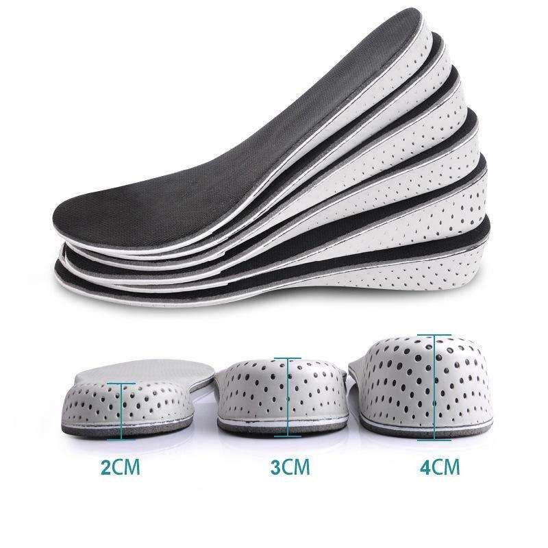 2cm 3cm 4cm Shoe Inserts Grow Taller Soles, Black