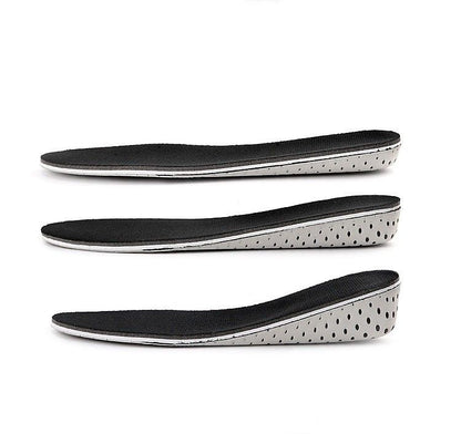 2cm 3cm 4cm Shoe Inserts Grow Taller Soles, Black