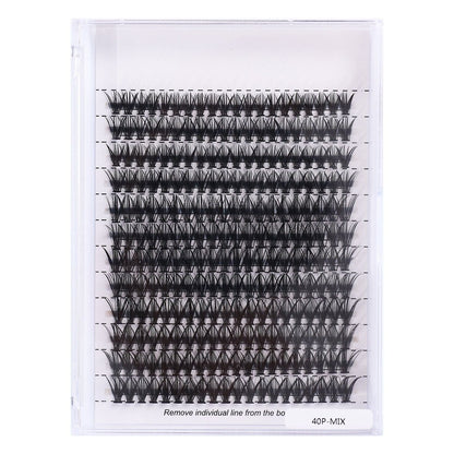 40p Individual False Eyelashes Natural Look Volume Lash, Black
