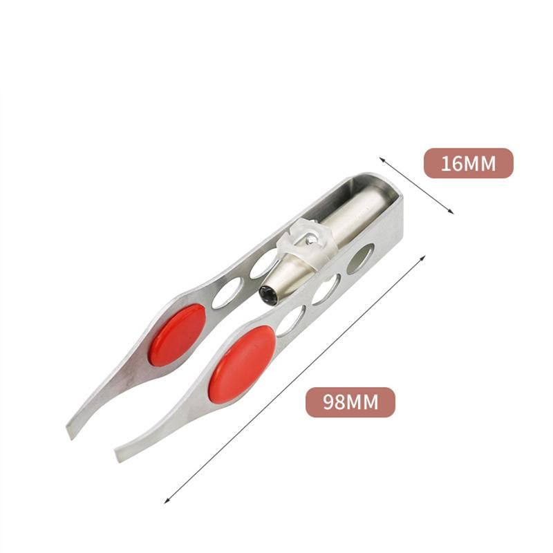 LED Tweezers Silver, 12.5cm