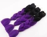 White Giant Reggea Braids, 6 Gradient Braids