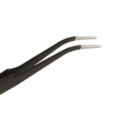 Black Tweezers for Nail Decorations and Eyelash Extensions