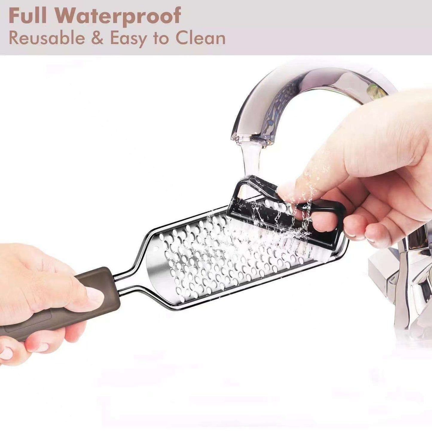 Black Stainless Steel Foot File, Smooth Feet With Style