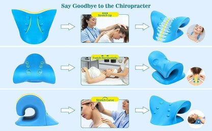 Neck stretcher pillow, Blue