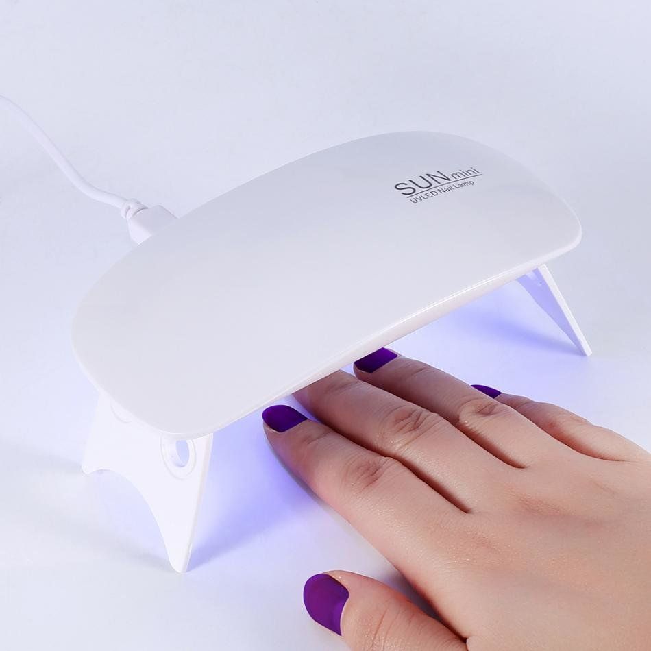 UV LED Nail Lamp 12W Mini, White for Gel Polish Hybrid Gel